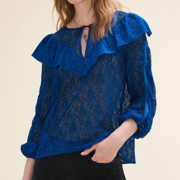 ruffle lace top